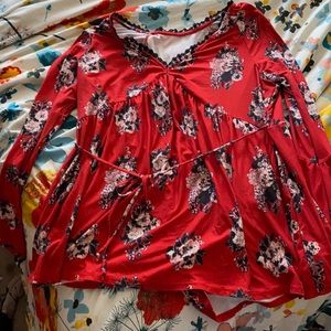 Red top it’s cute and really soft